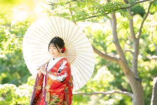 5月の日本庭園＆スタジオで和装撮影