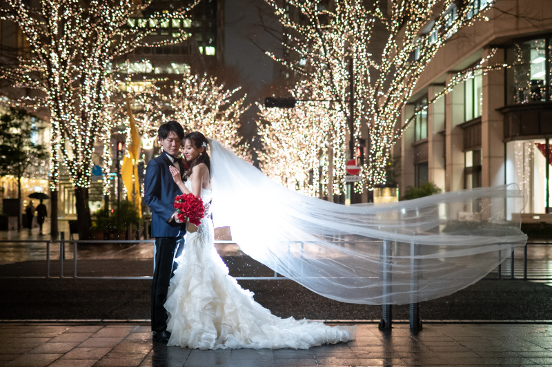 ベールを使用したお写真