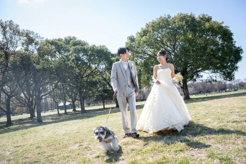 洋装から撮影スタート