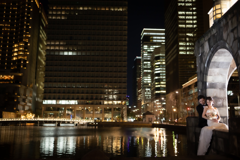 和田倉門の櫓での撮影