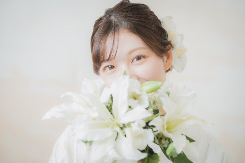 ブーケと一緒に