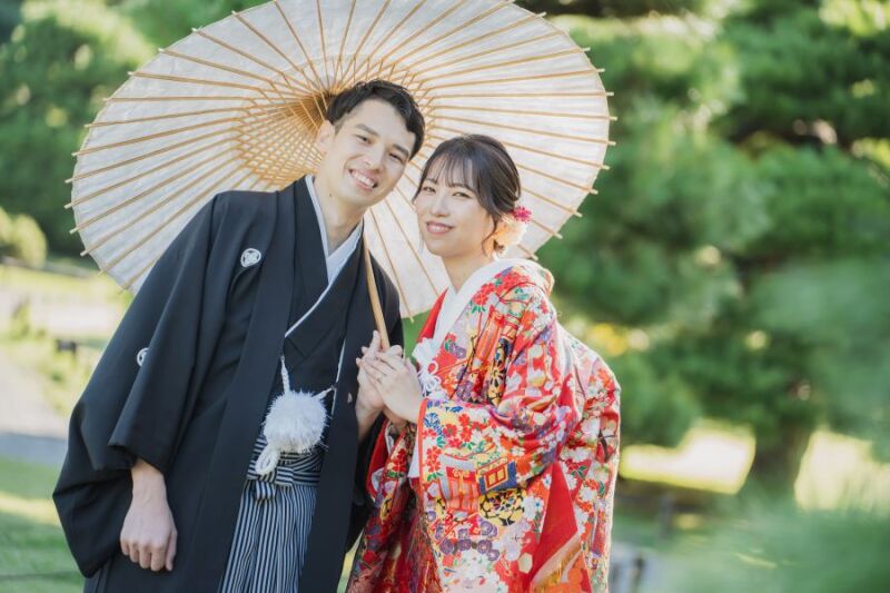 和装＆洋装で日本庭園＆東京駅ナイト撮影プラン