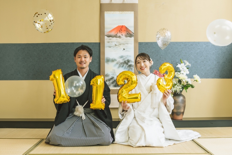 お持ち込みの小物を使用しての撮影