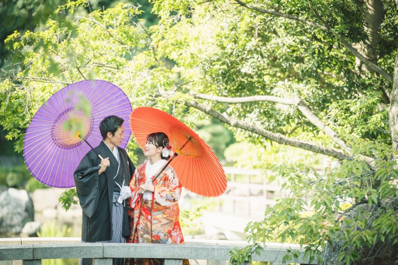 庭園撮影スタート♪