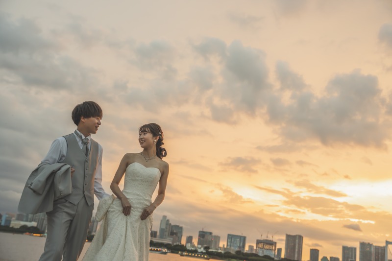 夏の時期はサンセットでも撮影可能です