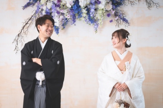 お好きな和装を２着着てスタジオで撮影