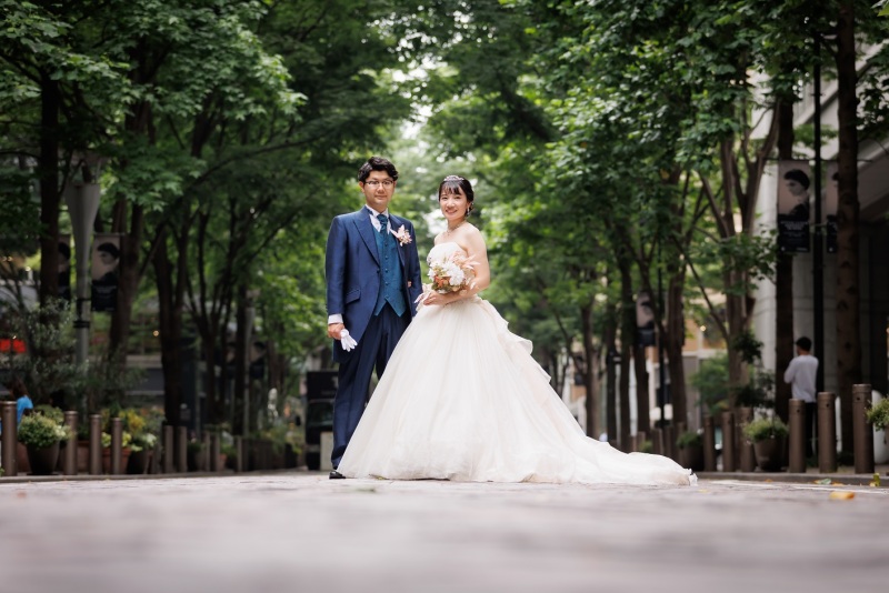 丸の内内通りでの撮影