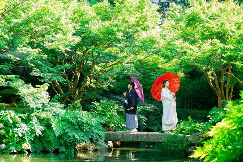 和装も洋装のロケーションでの撮影