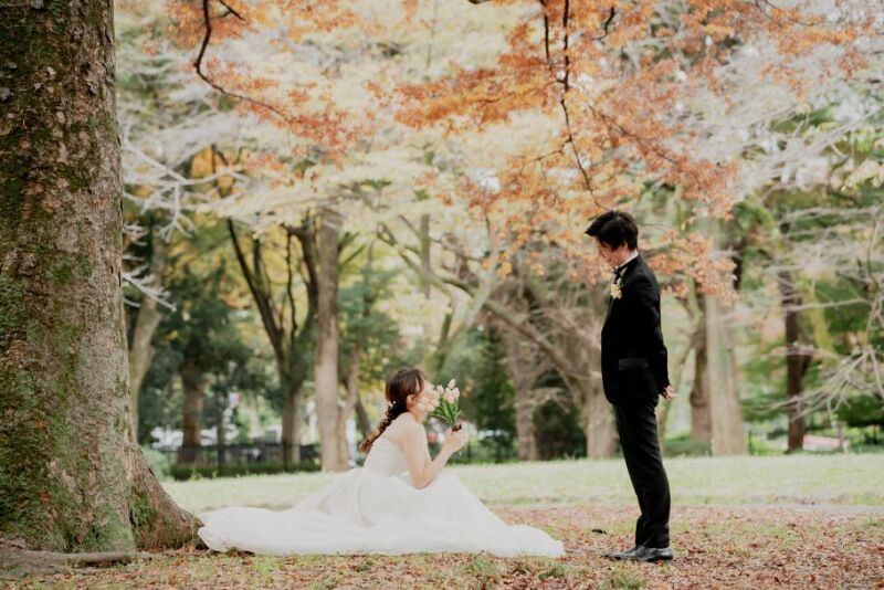 秋の代々木公園で♪