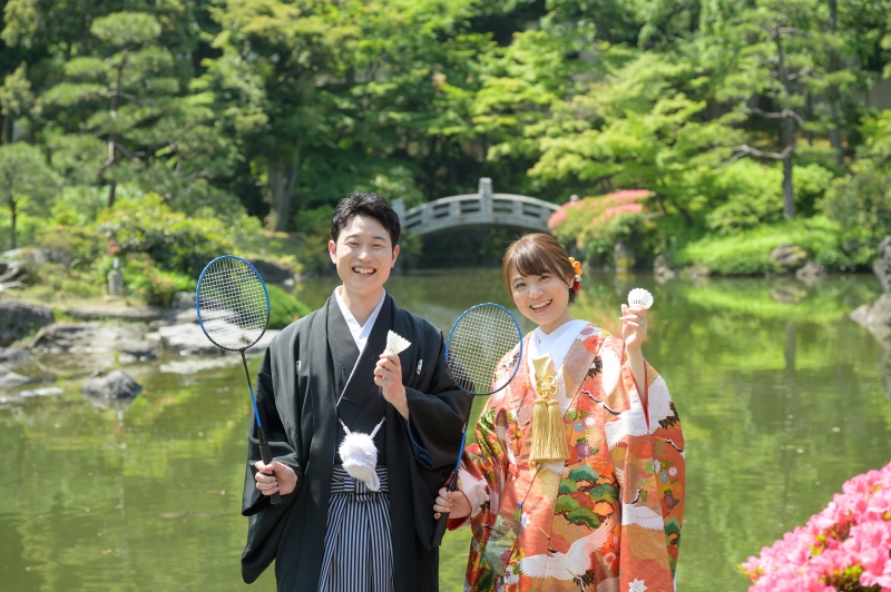 お持ち込みされた小物を使用しての撮影