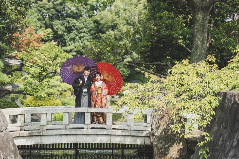 庭園での撮影は約１時間