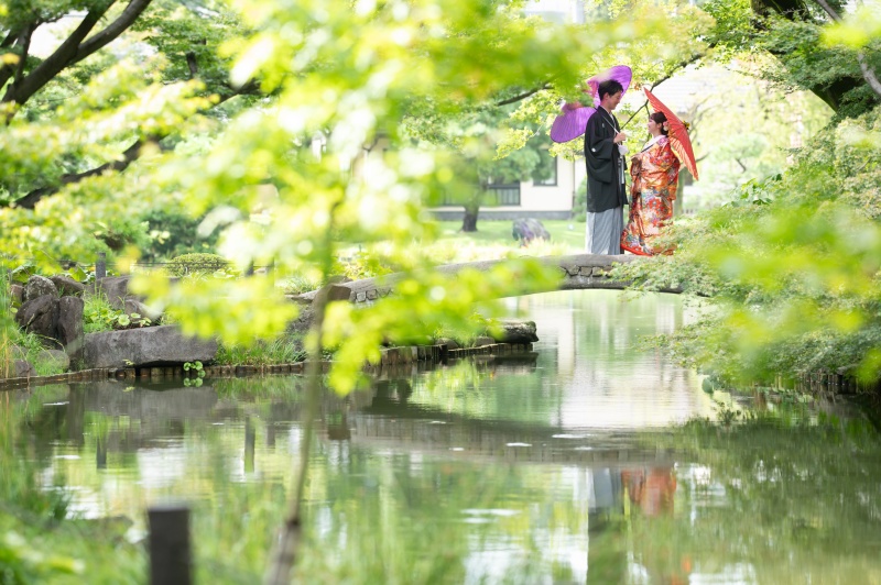 夏の肥後細川庭園と東京駅ナイト撮影
