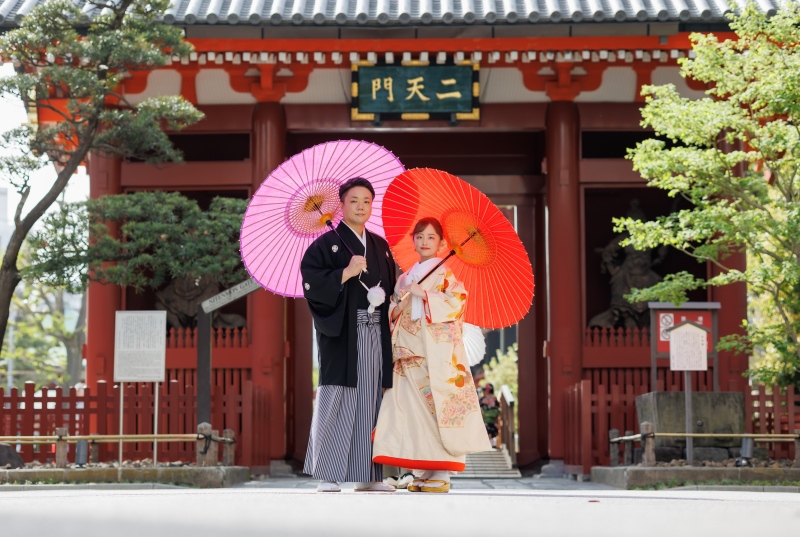 浅草風情を楽しみながら撮影していきます