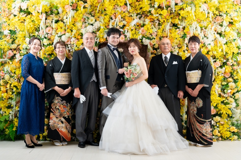 お色直しをしてドレス姿での撮影