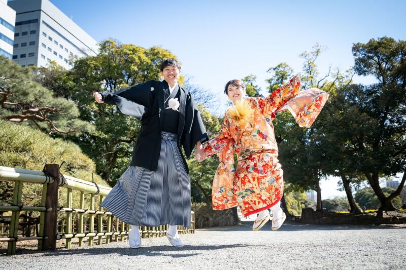 おふたりでジャンプしながら♪