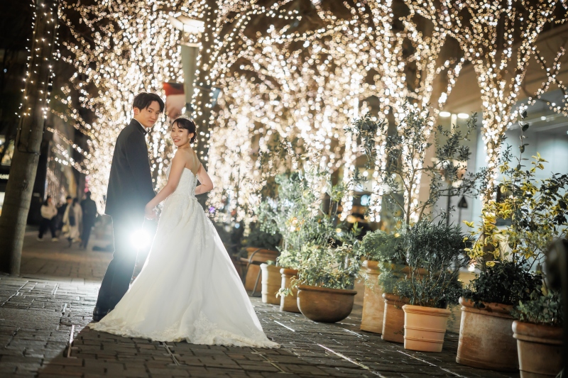 イルミネーションの季節の撮影