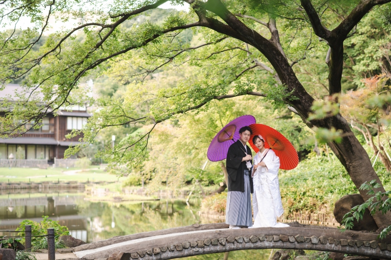 橋の上での撮影