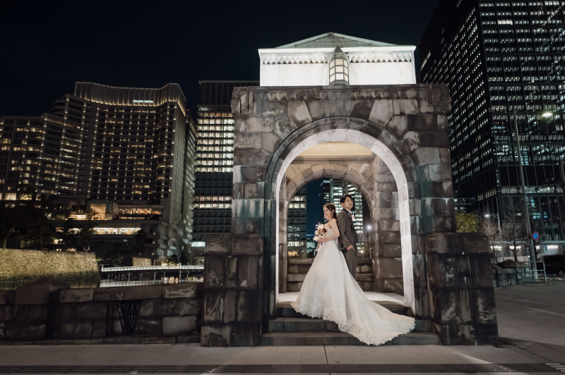 和田倉門の交差点での撮影