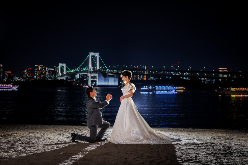 お台場海浜公園での撮影