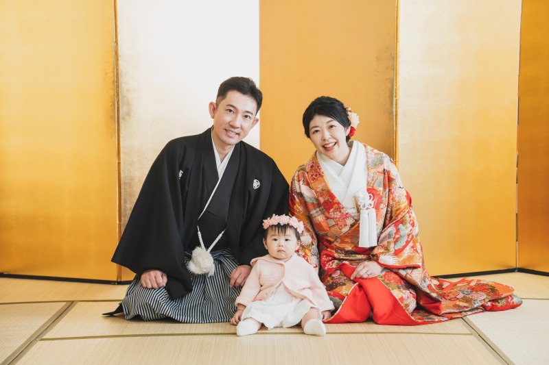 和装はスタジオで撮影