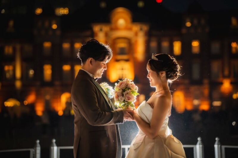 幻想的な光の中