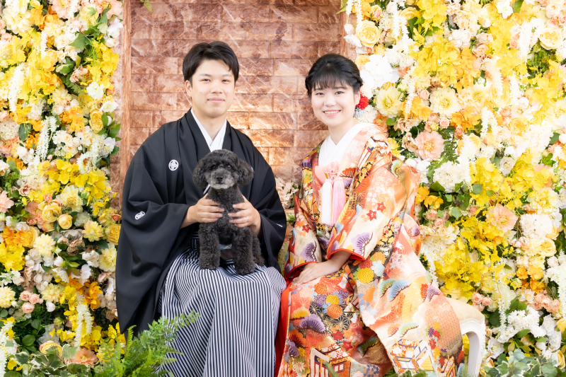 華雅苑 銀座店_ペットと一緒に撮影できる