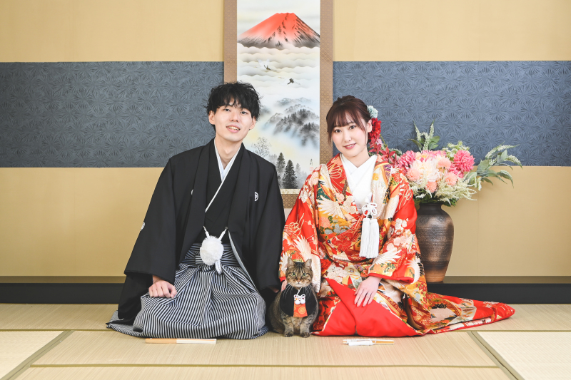 華雅苑 銀座店_ペットと一緒に撮影できる