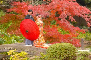 華雅苑 銀座店_紅葉（11月下旬～12月）の日本庭園