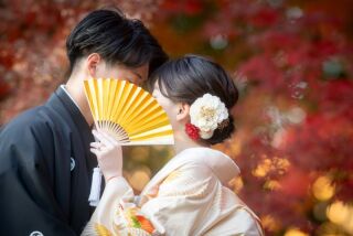 華雅苑 銀座店_紅葉シーズンの日本庭園