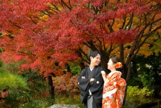 華雅苑 銀座店_紅葉（11月下旬～12月）の日本庭園