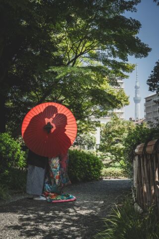 華雅苑 銀座店_和装ロケーション（旧安田庭園）