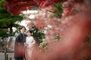 華雅苑 銀座店_紅葉シーズンの日本庭園