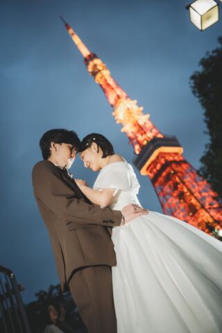 華雅苑 銀座店_洋装ロケーション（東京タワー）