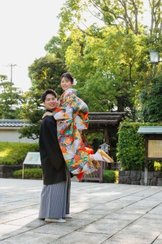 華雅苑 銀座店_和装ロケーション（夏の日本庭園）