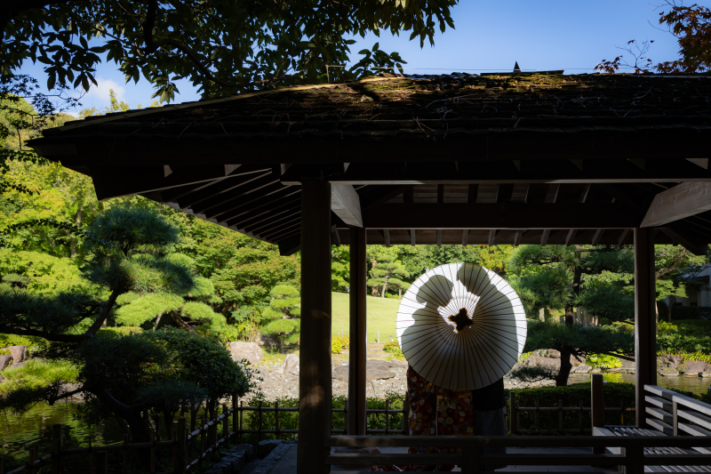 華雅苑 銀座店_庭園で撮影できる