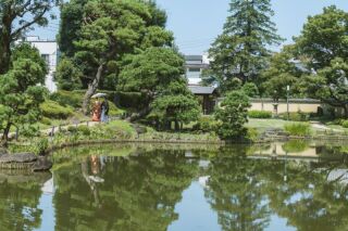 華雅苑 銀座店_和装ロケーション（肥後細川庭園）