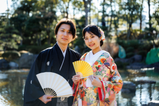 華雅苑 銀座店_冬（1月～2月）の日本庭園