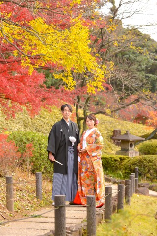 華雅苑 銀座店_紅葉（11月下旬～12月）の日本庭園