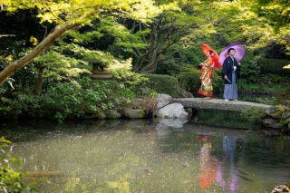 華雅苑 銀座店_５月・６月の日本庭園（新緑の季節）