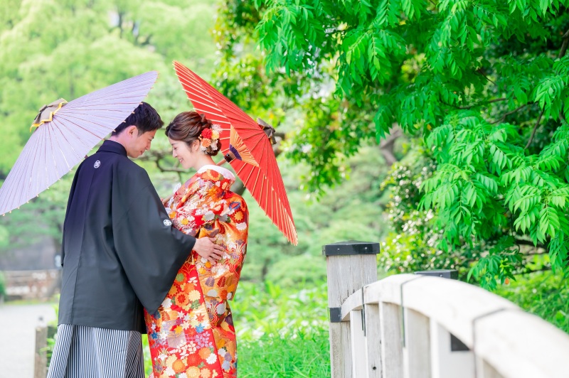 華雅苑 銀座店_庭園で撮影できる