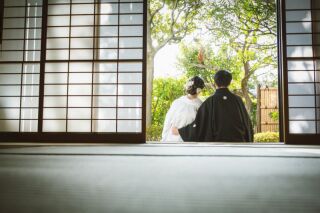 華雅苑 銀座店_日本庭園内　和室（ご希望の方はオプションになります）