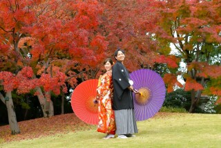 華雅苑 銀座店_紅葉（11月下旬～12月）の日本庭園