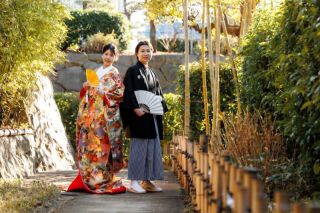 華雅苑 銀座店_冬（1月～2月）の日本庭園