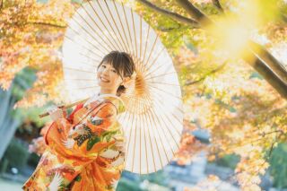華雅苑 銀座店_紅葉シーズンの日本庭園