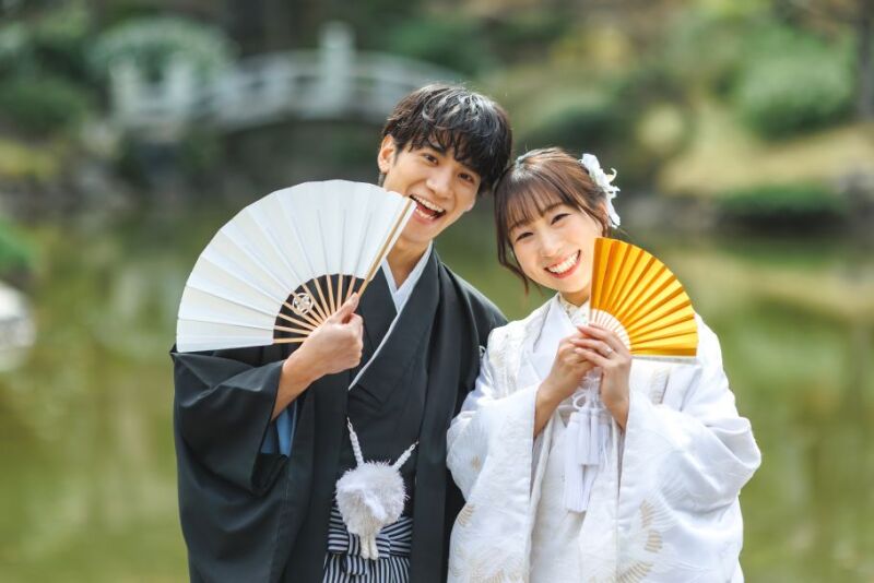 【選べる特典♪ 2/28迄の撮影】和装1着　日本庭園で撮影　撮影データ130カット　ウェルカムボード or 土日料金無♪