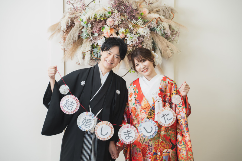 【12~1月撮影 早割】和装2着 スタジオ撮影 53,000円 撮影データ120カット ウェルカムボードプレゼント