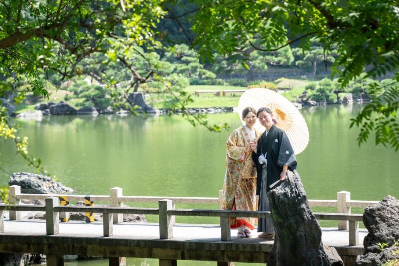 【タイパ重視♪7/9・16・21・23・27・28限定】和装1着 清澄庭園&スタジオ データ100カット フェイシャルエステ付き