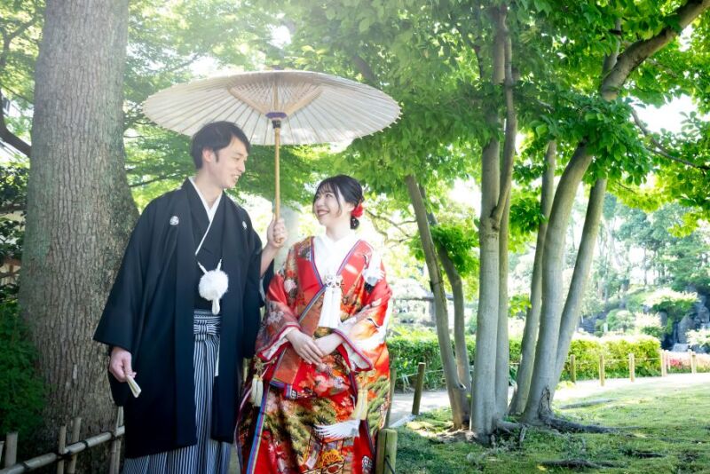 【和装&洋装】7/2~7/31撮影 日本庭園&代々木公園 オープニングムービー撮影&フェイシャルエステ付き 【写真&動画プラン】