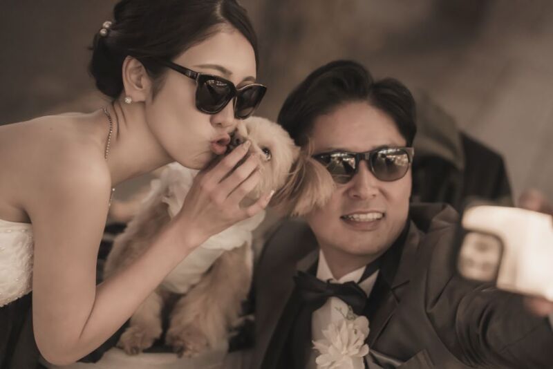 【Photorait限定 12/1~1/31撮影】洋装1着 ペットと一緒に東京駅&丸の内イルミネーション 撮影データ100カット