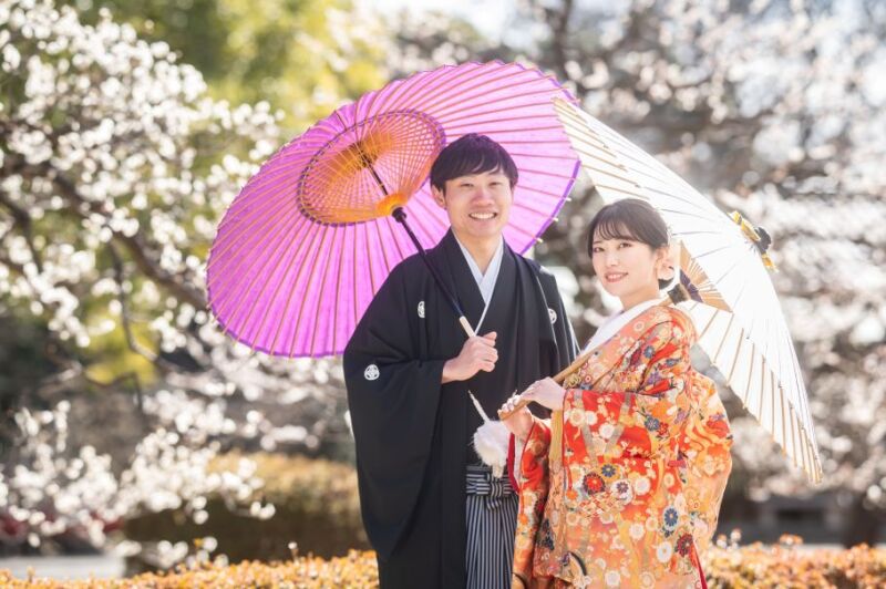 【2月平日撮影 Photorait限定】和装2着 浜離宮恩賜庭園&スタジオ 撮影データ150カット3~5営業日後お渡し